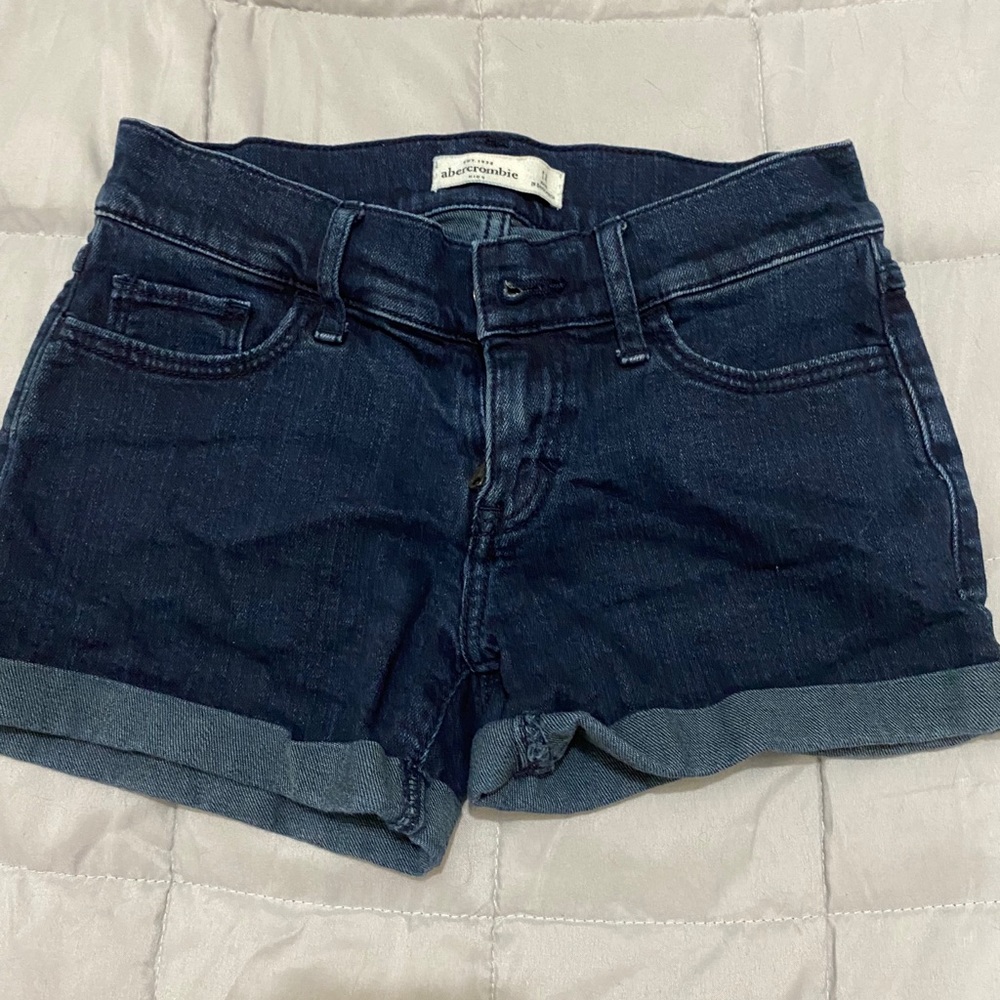 Girls Dark Wash Denim Shorts